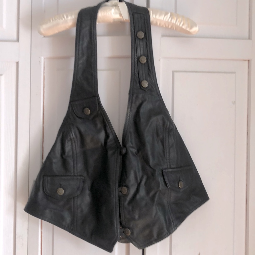 COPY - Leather festival or biker top.